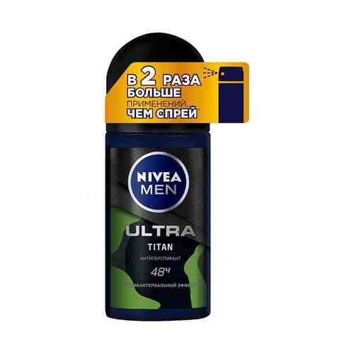 Антиперспирант роликовый для тела Nivea Men Ultra Титан мужской 50 мл