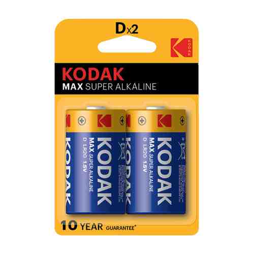 Батарейки Kodak Max Alkaline LR20-2BL D 2 шт