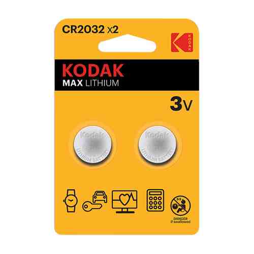 Батарейки Kodak Max Lithium CR2032-2BL 2 шт