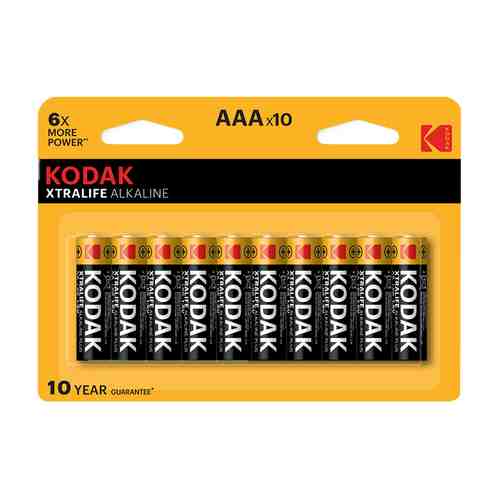 Батарейки Kodak Xtralife Alkaline LR03-8+2BL ААA 10 шт