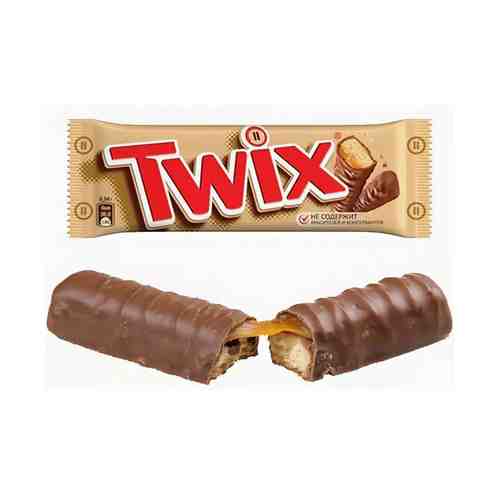 Батончик Twix шоколадный с печеньем и карамелью 55 г