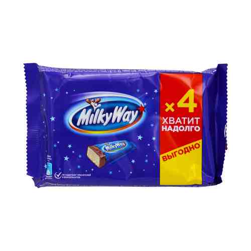 Батончики Milky Way шоколадные молочные 26 г х 4 шт