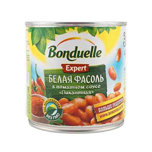 Белая фасоль Bonduelle в томатном соусе пикантная 360 г