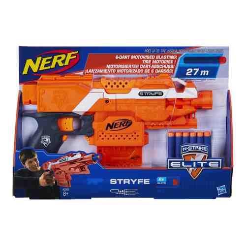 Бластер полуавтоматический Elite Stryfe Nerf на батарейках