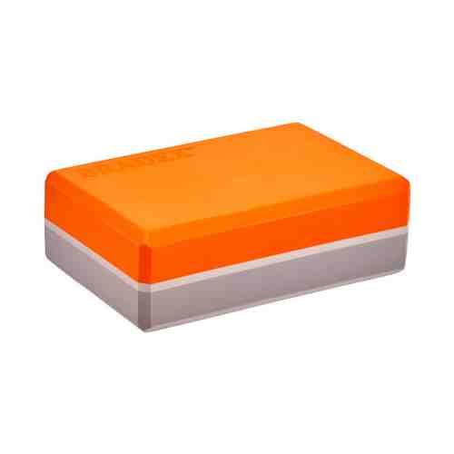 Блок для йоги Bradex оранжево-серый 23 x 15 x 7,5 см