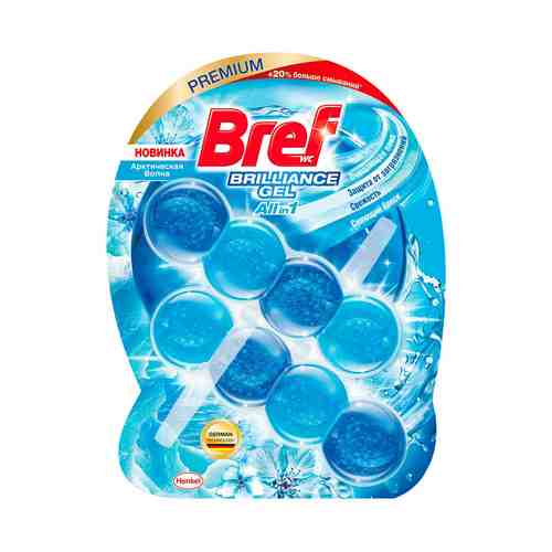 Блоки Bref Brilliant Gel Арктическая волна для унитаза 2 шт