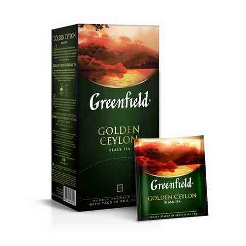 Чай черный Greenfield Golden Ceylon в пакетиках 2 г 25 шт