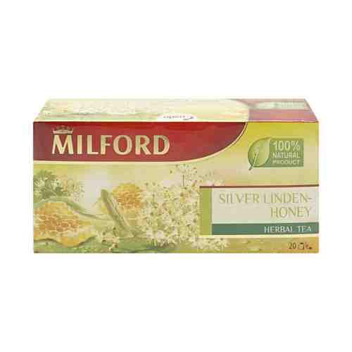 Чай травяной Milford Серебристая липа-мед в пакетиках 2 г х 20 шт