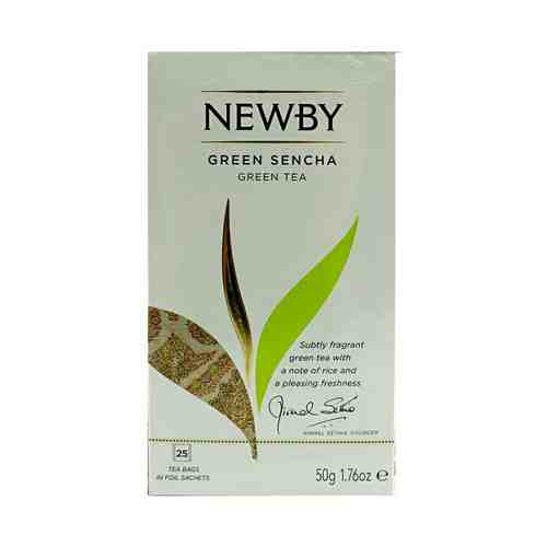 Чай зеленый Newby Green Sencha в пакетиках 2 г 25 шт