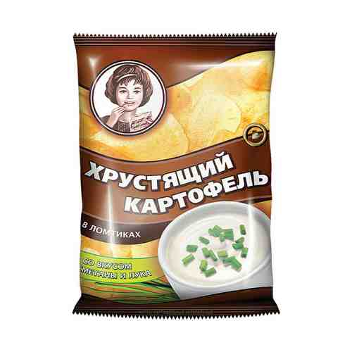 Чипсы картофельные Хрустящий картофель сметана и лук 160 г