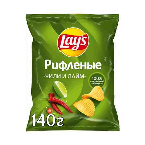 Чипсы картофельные Lay's чили-лайм 140 г