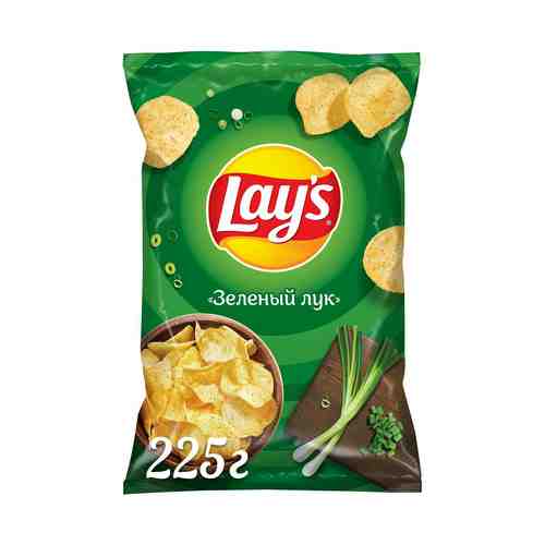 Чипсы картофельные Lay's Зеленый лук 225 г