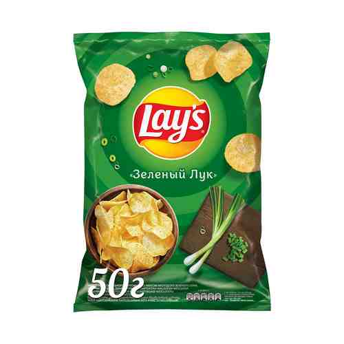Чипсы картофельные Lay's Зеленый лук 50 г
