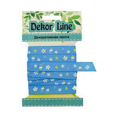 Декоративная лента Айрис Dekor Line Детская репс голубая 3 м х 10 мм
