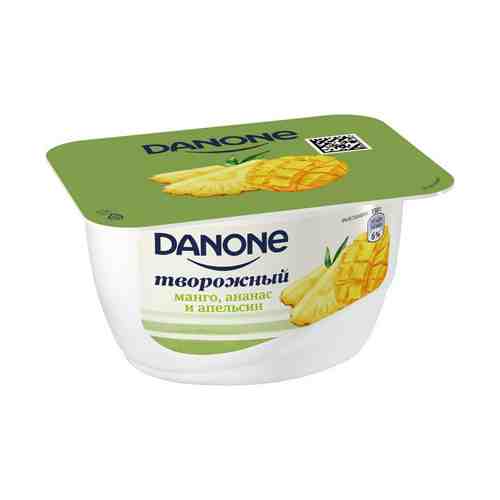 Десерт творожный Danone манго-ананас-апельсин 3,6% 130 г