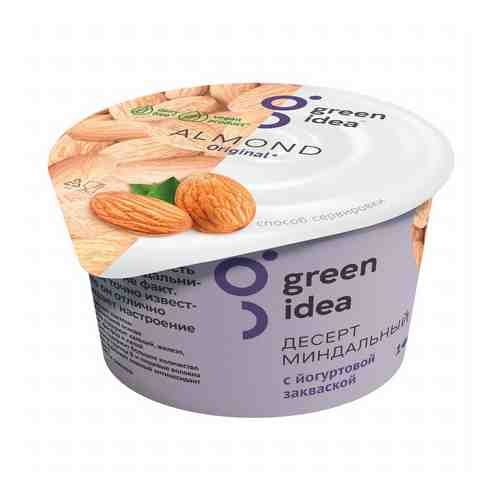 Десерт йогуртовый Green Idea миндальный с йогуртовой закваской 140 г
