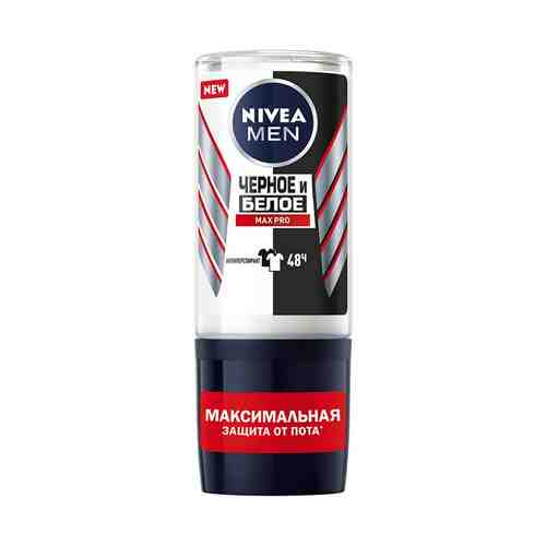 Дезодорант-антиперспирант шариковый Nivea Men Черное и Белое Max Pro мужской 50 мл