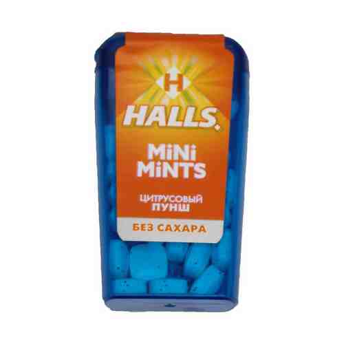 Драже Halls Mini Mints Цитрусовый пунш без сахара 12,5 г