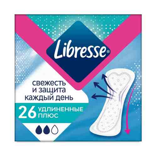 Ежедневные прокладки Libresse Dailyfresh Plus Long 26 шт