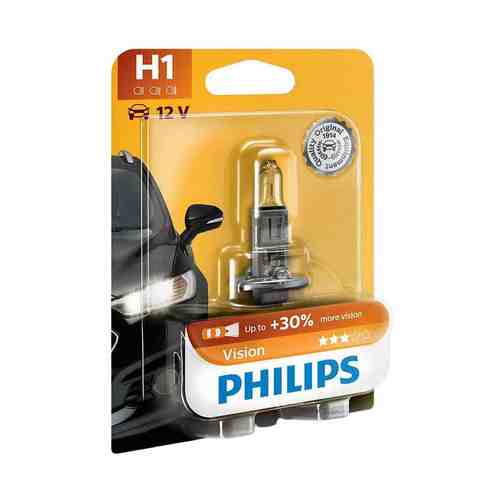 Галогеновая лампа Philips H1 Vision +30% блистер 55 Вт