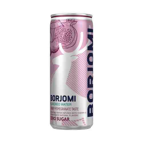 Газированный напиток Borjomi Flavored на основе минеральной природной воды с ароматами вишни и граната 0,33 л