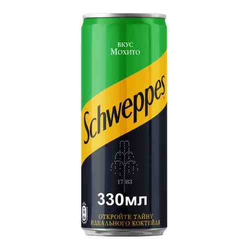 Газированный напиток Schweppes Мохито 0,33 л