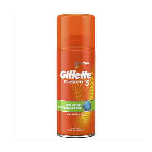Гель Gillette Fusion5 Ultra Sensitive Cooling для бритья мужской для чувствительной кожи 75 мл