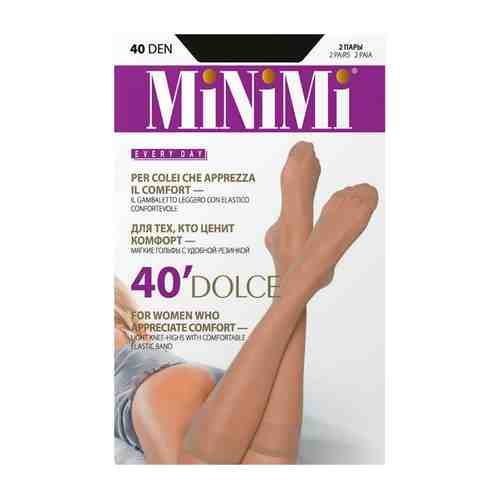 Гольфы Minimi Dolce 40 den 2 пары черный 0