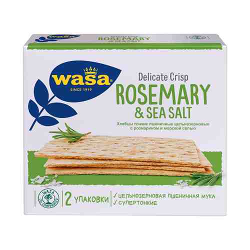 Хлебцы Wasa с розмарином и морской солью 190 г