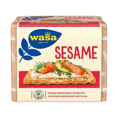 Хлебцы Wasa Sesame пшеничные с посыпкой из жареного кунжута 200 г
