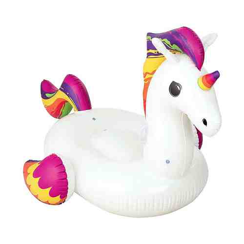 Игрушка надувная Bestway Fantasy Unicorn для катания верхом 150 х 117 см + заплатка для ремонта