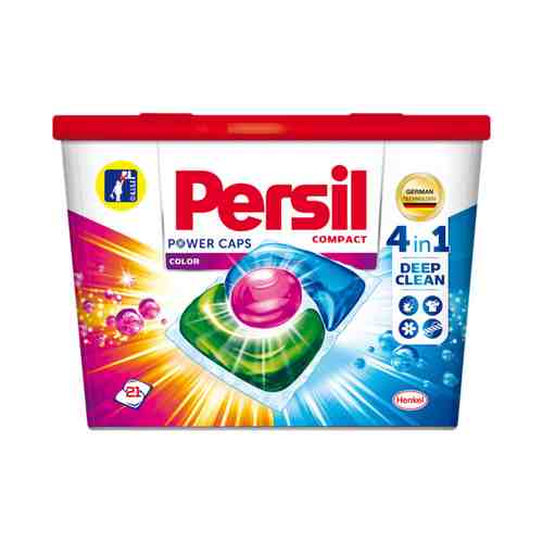 Капсулы Persil Power Caps Color 4 в 1 для цветного белья 21 шт
