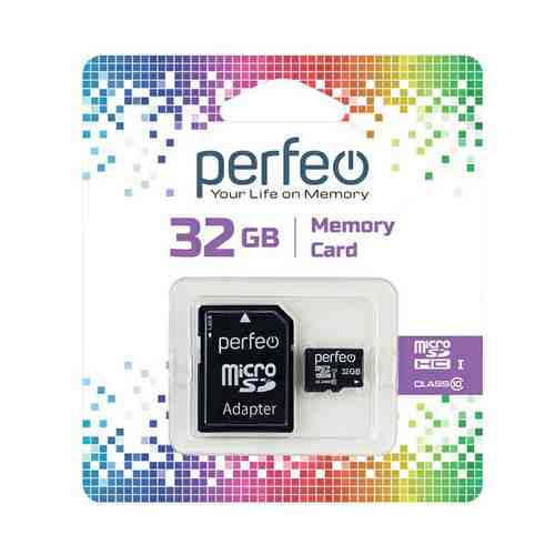 Карта памяти Perfeo MicroSD 32 Гб класс 10