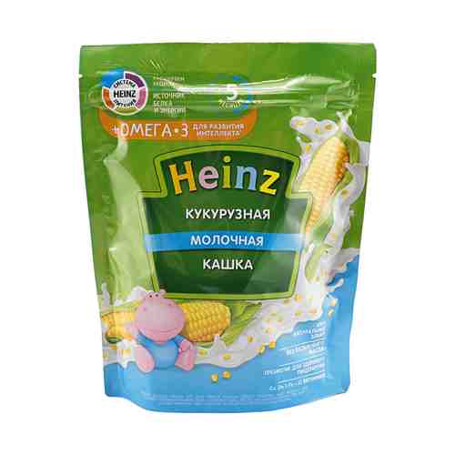 Каша Heinz кукурузная молочная с Омега-3 с 5 месяцев 200 г