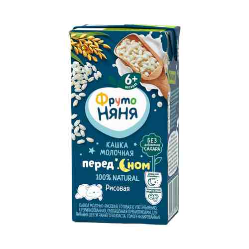 Кашка ФрутоНяня рисовая молочная с 6 месяцев 200 мл