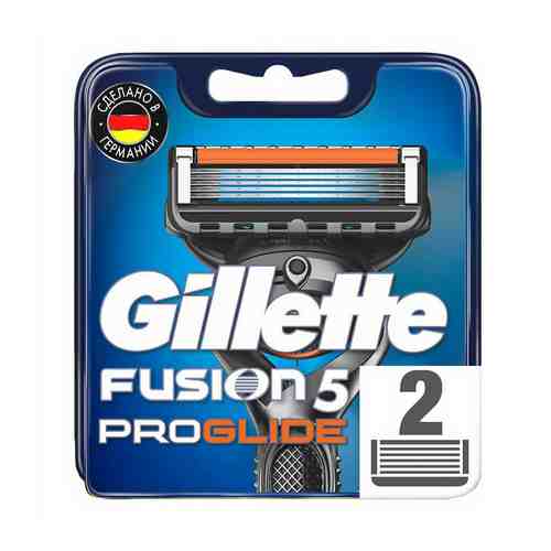 Кассета для бритвенного станка Gillette Fusion5 ProGlide 5 лезвий 2 шт