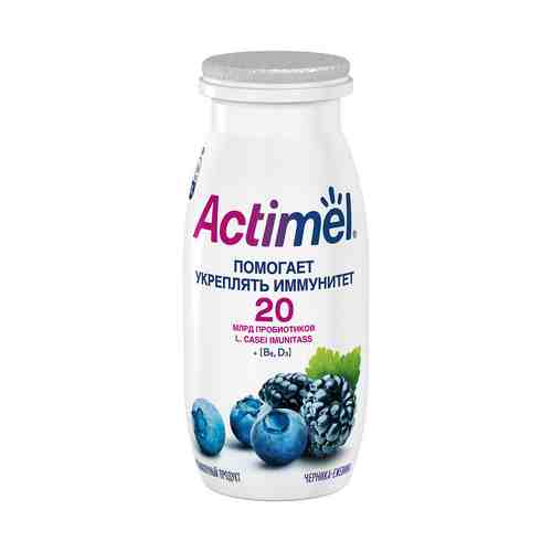 Кисломолочный напиток Actimel черника-ежевика 2,5% 100 мл