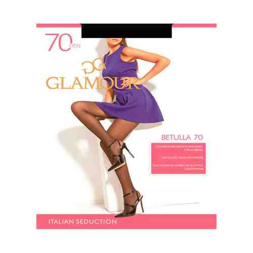 Колготки женские Glamour Betulla полиамид nero 70 den р 4