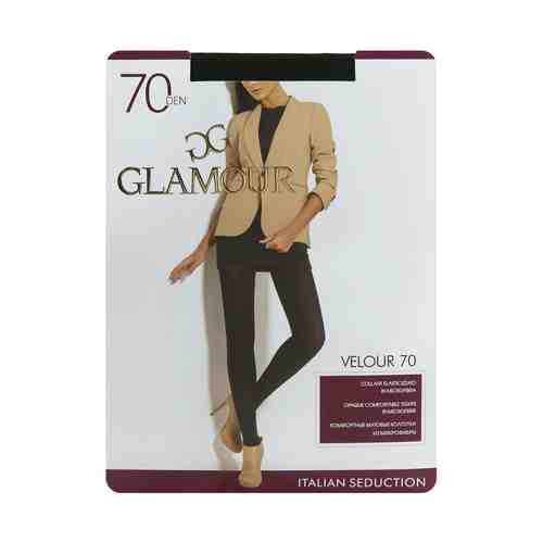 Колготки женские Glamour Velour 70 Den полиамид nero черный р 4