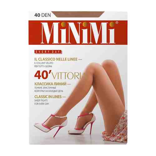 Колготки женские Minimi Vittoria 40 Den (шортики) бежевый р 5