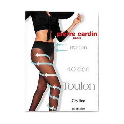 Колготки женские Pierre Cardin Toulon полиамид черный 20 den р 3