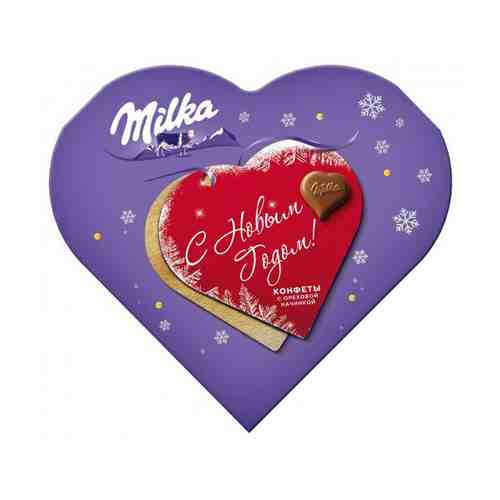 Конфеты шоколадные Milka I Love Milka с ореховой начинкой 44 г