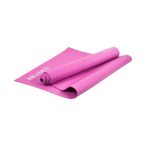 Коврик для йоги и фитнеса Bradex 173 х 61 х 0,3 см розовый