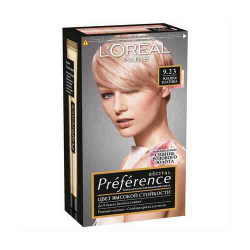 Краска для волос L'Oreal Paris для волос preference recital розовая платина 9.23 174 мл