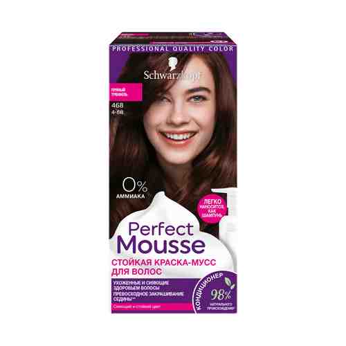 Краска для волос Perfect Mousse тон 468 морозный шоколад 92,5 мл