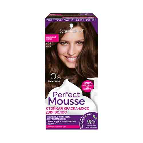 Краска-мусс для волос Perfect Mousse тон 465 шоколадный каштан 92,5 мл