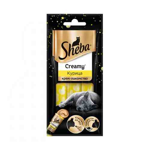 Крем-лакомство Sheba Creamy для кошек с курицей 36 г