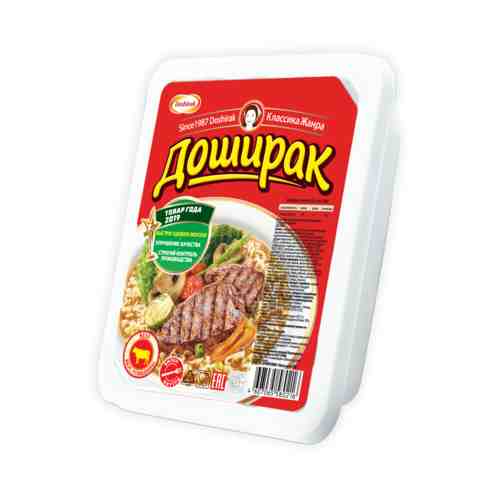 Лапша Доширак со вкусом говядины быстрого приготовления 90 г
