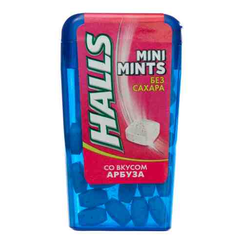 Леденцы Halls Mini Mints со вкусом арбуза без сахара 12,5 г