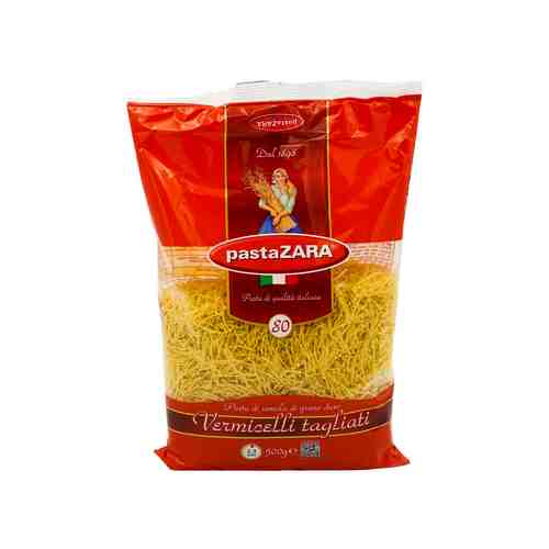 Макаронные изделия Pasta Zara 80 Вермишель 500 г